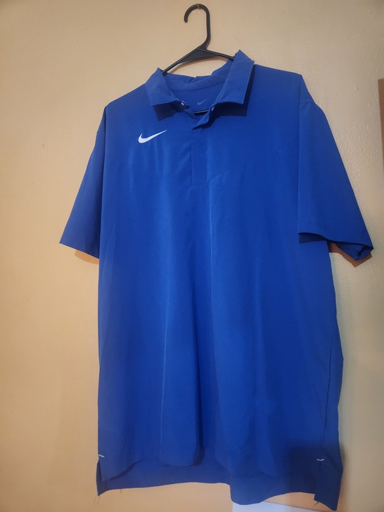 Nike Other - Nike Men's Royal Blue Polo with White Swoosh